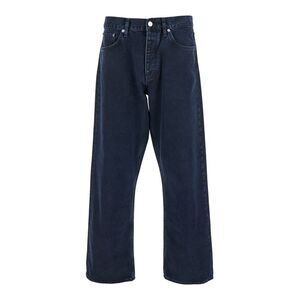 Sunflower Men Blue Jeans With Belt Loops And Logo Patch On The Rear In Denim Man